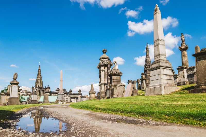 There's no shortage of things to occupy visitors to Scotland's largest city, but a trip to the Glasgow Necropolis makes for an interesting and unique day out. Offering amazing views over the city and Glasgow Cathedral, look out for monuments designed by Charles Rennie Mackintosh and Alexander 'Greek' Thomson. It's arguably the most picturesque graveyard in Scotland.