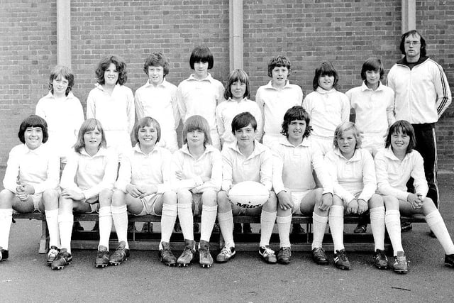 The Ryhope School second year rugby team in 1974. Photo: Bill Hawkins.