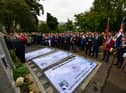 The unveiling of the next phase of Sunderland's Veterans' Walk in Mowbray Park.