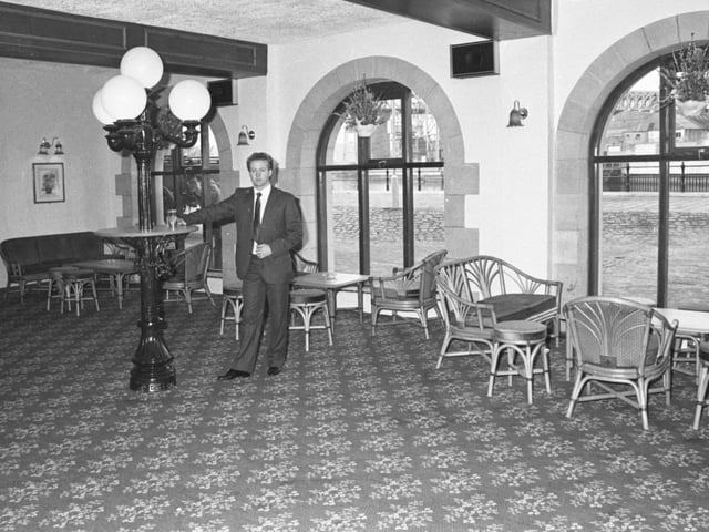 Ed Kirton, general manager of Websters, is pictured in one of the rooms overlooking the River Wear.