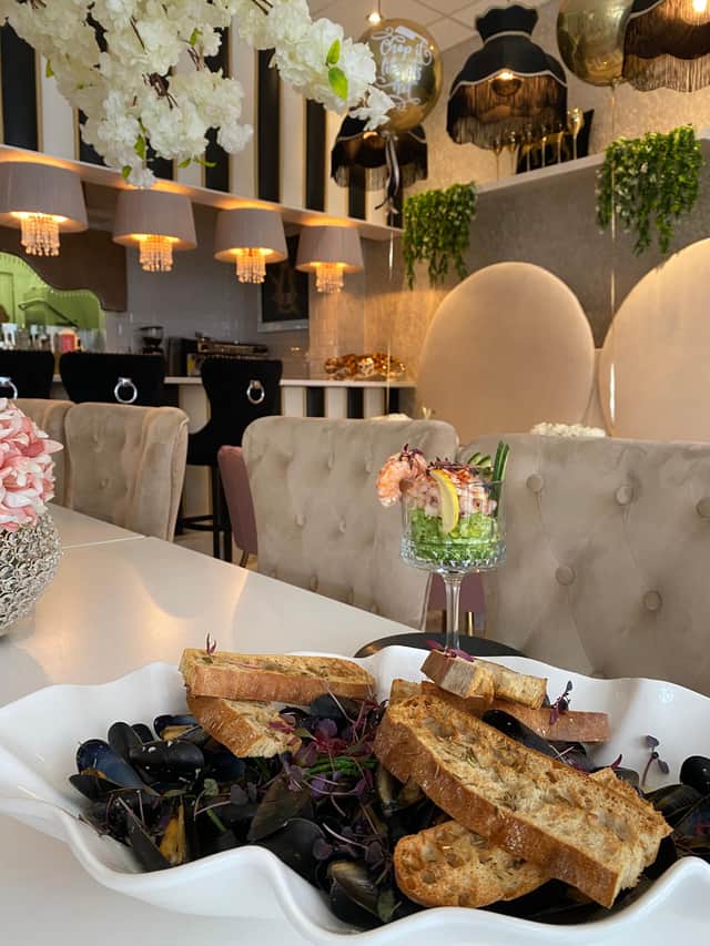 Mussels and prawn cocktail also feature on the menu