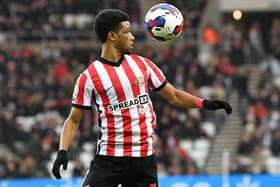 Amad Diallo playing for Sunderland.