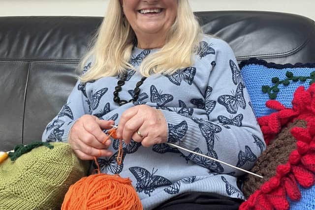 Pat Cant, 77, is one of the knitters who are working round the clock to create more carrots
