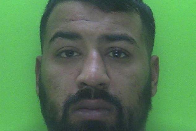 Pictured is dangerous driver Asam Hussain, aged 28, of no fixed abode, who was spotted driving erratically by police near the Watchorn Island, Alfreton, on December 14, 2020, according to Nottingham Crown Court. Hussain raced through Somercotes, Selston and Underwood, along the M1, the A6175 through Heath and Holmewood, and re-joined the A38 into Mansfield town centre before crashing near Rosemary Street and Chesterfield Street. He pleaded guilty to dangerous driving, driving while disqualified, driving without insurance, failing to stop and to drink driving. Hussain was sentenced to ten months of custody and banned from driving for five years and five months.