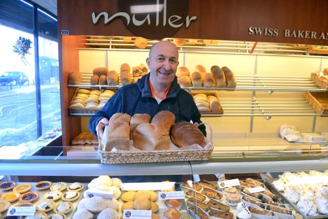 We ran a shop local campaign to encourage people to use local businesses such as Mullers. Pictured here is Max Muller at the Villette Road branch.