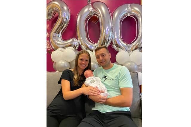 Staff at the centre celebrated the milestone birth with the couple.