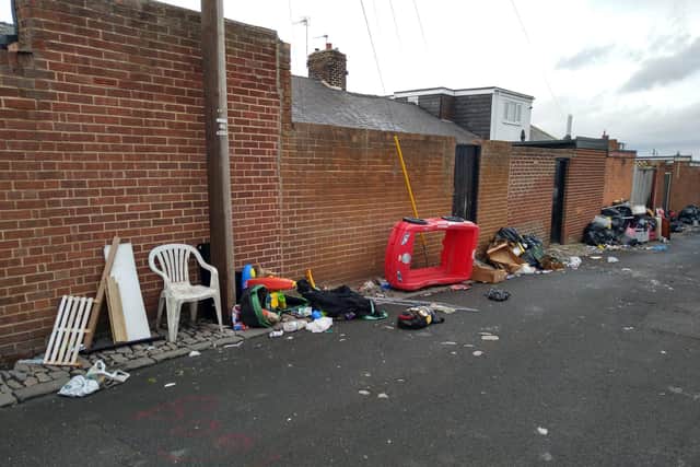 A photo shared by Sunderland City Council of the waste which led to a Millfield resident being fined £350.