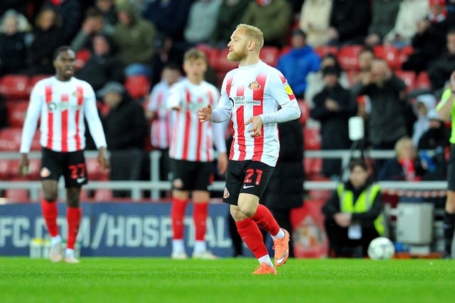 The attacking midfielder nearly doubled Sunderland's lead when his shot hit the bar