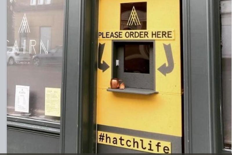 This yellow hatch is an innovative solution from Cairn's owner, David Armour
