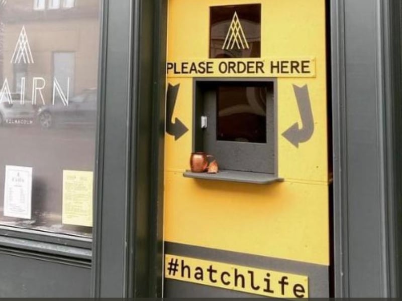 This yellow hatch is an innovative solution from Cairn's owner, David Armour