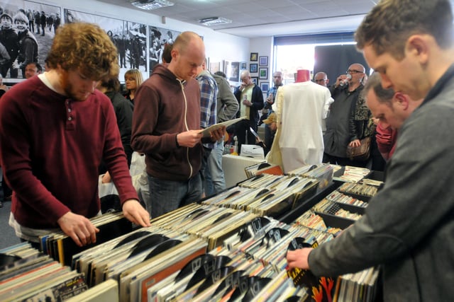 World Record Store day at Pop Recs, in Fawcett Street, in 2014.