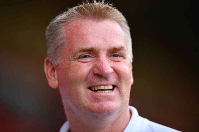 Dean Smith, Norwich City manager. (Photo by Clive Mason/Getty Images).