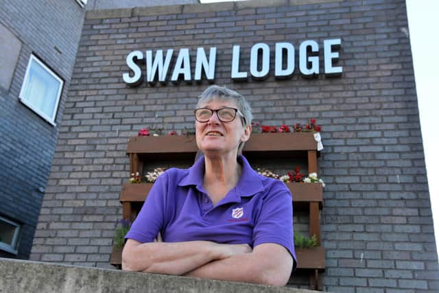 Christine Ritchie says she will be representing the 'lads and lasses' at Swan Lodge during the relay