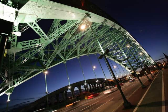 Vehicle movements during the ongoing lockdown have risen slightly across Sunderland's Wearmouth Bridge in the last fortnight.