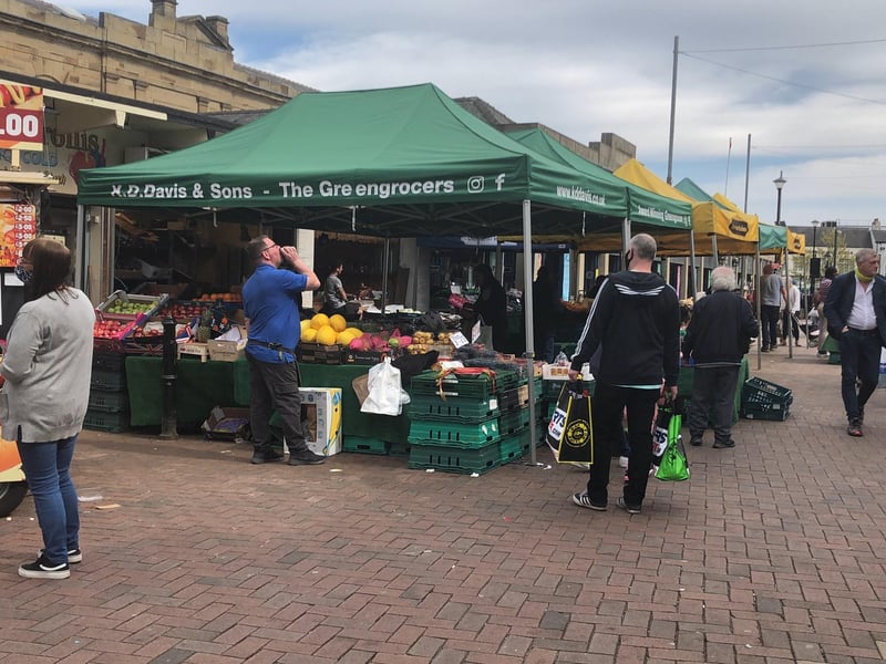 The market was a hive of activity.