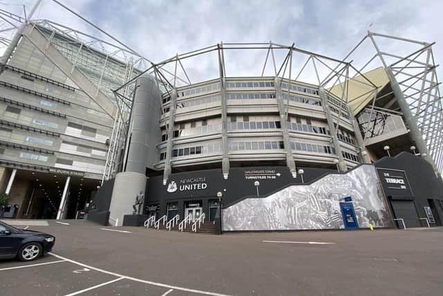 Newcastle United's St James's Park.