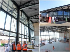 Sunderland's new train station entrance is on track
