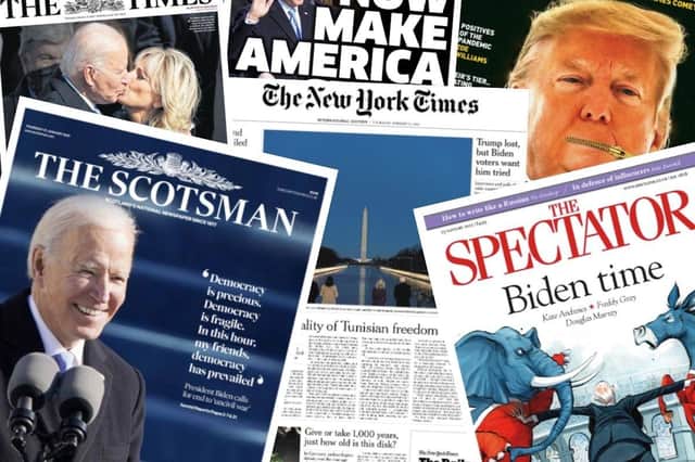 How newspapers around the world covered President Joe Biden's inauguration.