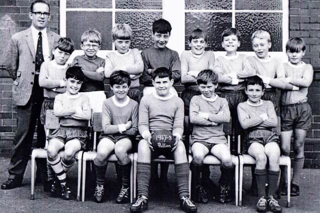 David pictured in the Pallion School football team in 1967. He is third left on the back row.
