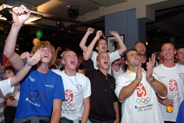These fans were right behind boxer Tony Jeffries during his fantastic run in the 2008 Olympic Games.