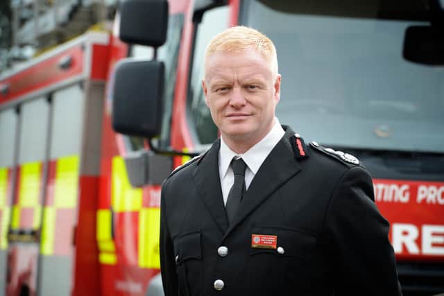 Chief fire officer, Chris Lowther.