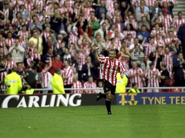 Kevin Phillips celebrates a Sunderland goal