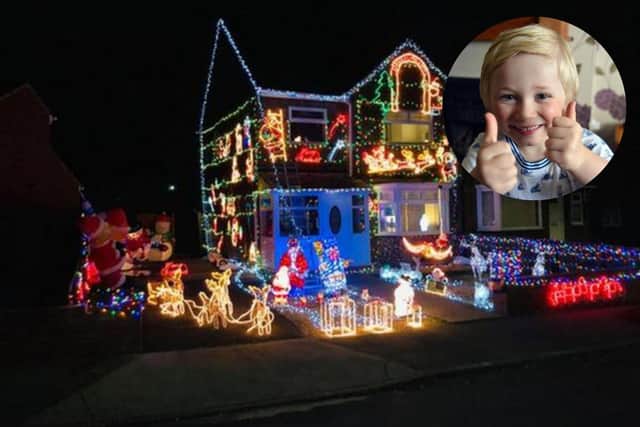Neil Wilson decorated his house in over 6,000 Christmas lights