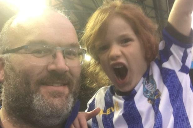 Dale Hirst posted this photo on Twitter of his daughter's first Wednesday game.