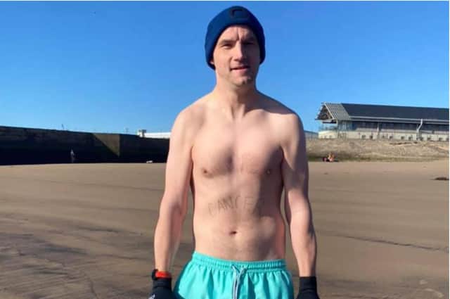 Andrew More sea swims at Seaham beach to improve mental health after he was diagnosed with cancer four years ago
