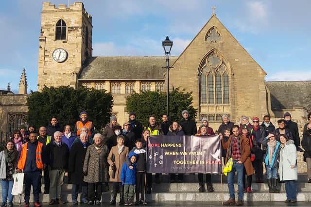 The Interfaith walk took place in Sunderland on Sunday.