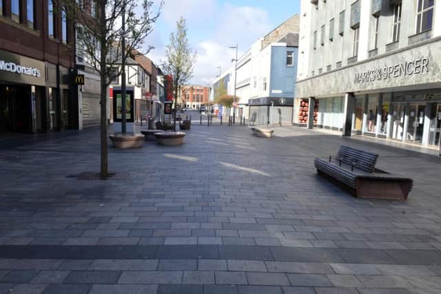 The coronavirus lockdown has left Sunderland city centre deserted