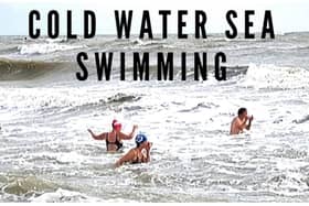 Cold water sea swimming