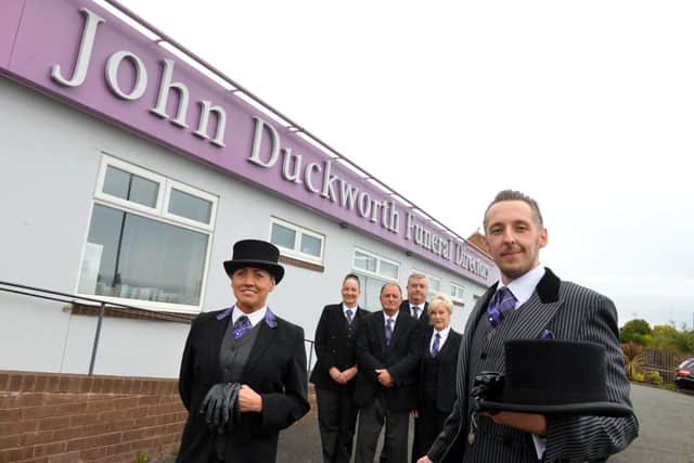 John Duckworth funeral service team.