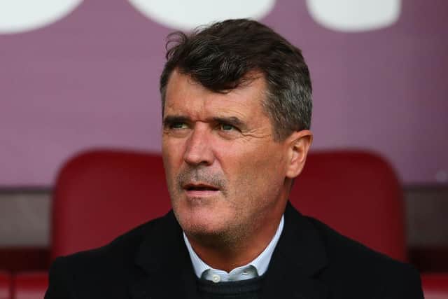 BURNLEY, ENGLAND - SEPTEMBER 10: Roy Keane looks on during the Premier League match between Burnley and Crystal Palace at Turf Moor on September 10, 2017 in Burnley, England. (Photo by Chris Brunskill Ltd/Getty Images)