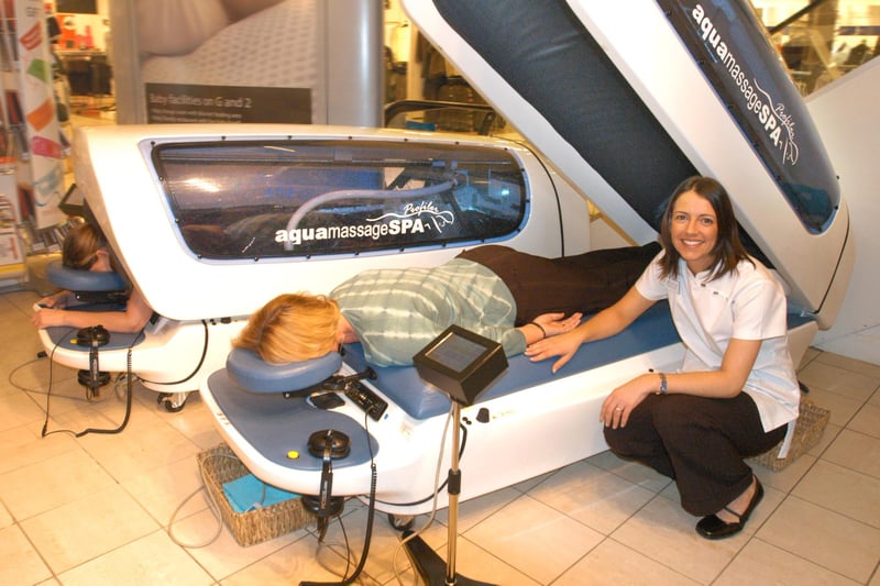 The Aqua Massage made an appearance in the store in 2005. Does this bring back memories?