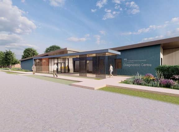 An artist’s impression of how the new Integrated Diagnostics Centre (IDC) will look.