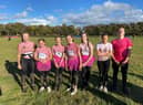 Students from Monkwearmouth Academy have taken part in a Pretty Muddy event in Newcastle in memory of PE teacher Liz Graham who sadly died from breast cancer. (Left to right) pupils Lexi Conlon, Charlie Walker, Nia Watson, Olivia Maxfield, Chloe Phipps, Lily Swalwell, Archie Cattenach.