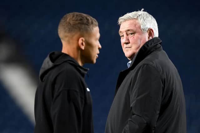 Could Dwight Gayle and Steve Bruce be set for a reunion at West Brom? (Photo by Stu Forster/Getty Images)