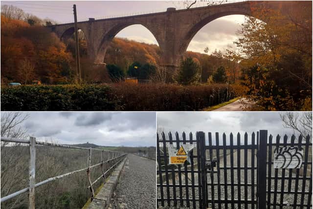 Officials have warned that it is illegal to access the Victoria Viaduct as the 120ft-high structure is ‘extremely dangerous and can have life changing or even fatal consequences’.