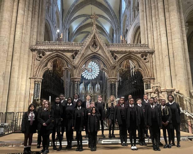 Thornhill Academy Choir perform at Durham Cathedral