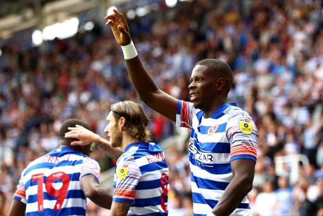 Reading striker Lucas Joao after scoring against Stoke. (Photo by Clive Rose/Getty Images)