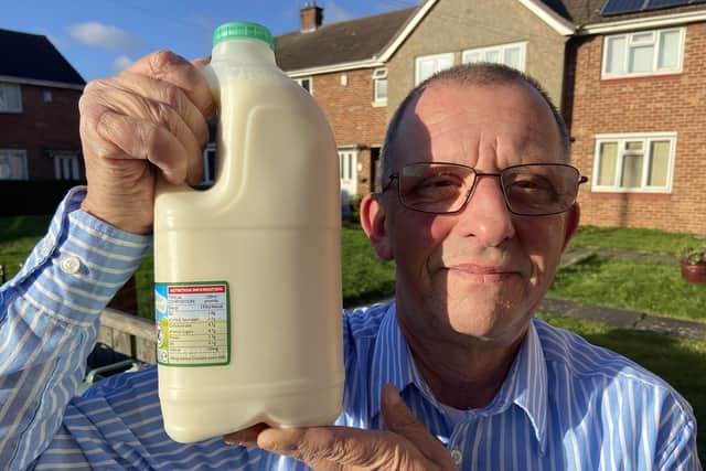 John Amer whose devotion to his milk delivery business has got him a nomination for a Portfolio Award.