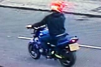 Police would like more information about the rider and bike in this CCTV footage.