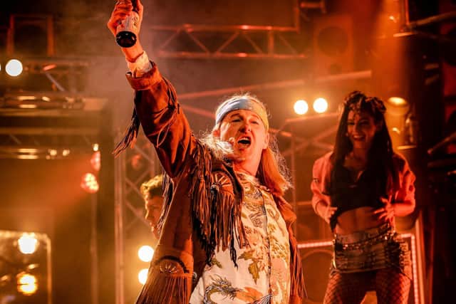 Rock Of Ages is at The Kings Theatre from June 14-18, 2022. Picture shows Kevin Kennedy as Dennis Dupree. Photo by Richard Davenport / The Other Richard