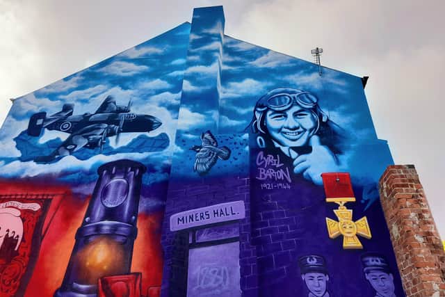The new Ryhope mural also remembers Cyril Barton.