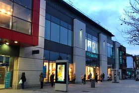 Queue outside Primark before doors reopened to customers at 8am this morning.