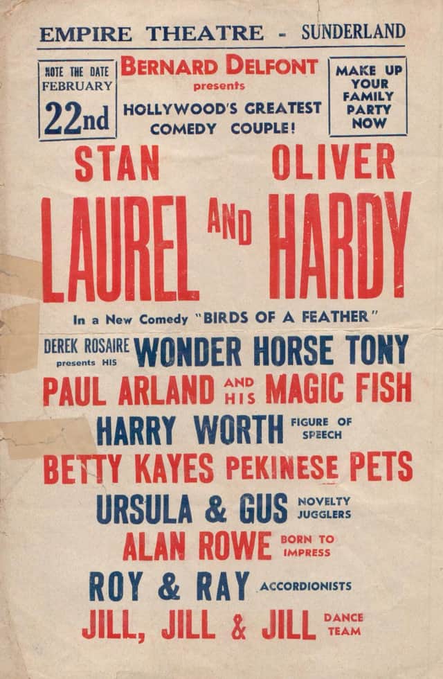 Acts further down the bill included Derek Rosaire and his Wonder Horse Tony, Paul Arland and his Magic Fish, Harry Worth and dance team Jill, Jill and Jill.