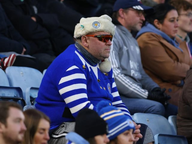 Average league attendance at the King Power Stadium this season = 31,695