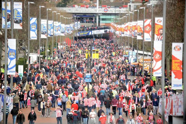 Will Sunderland fans at Wembley see their team win there - at last? Picture by Kevin Brady.
