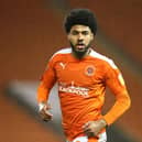 Ellis Simms playing for Blackpool during the 2020/21 season. (Photo by Pete Norton/Getty Images)
